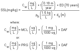 Soil to Ground Water Equation - Method 2