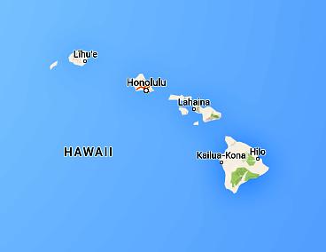 Map of the State of Hawaii