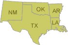 Map of EPA Region 6