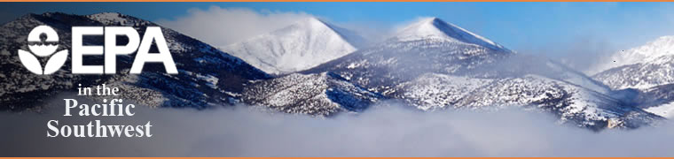 Snow covered, windswept mountain peaks in Great Basin National Park, Nevada