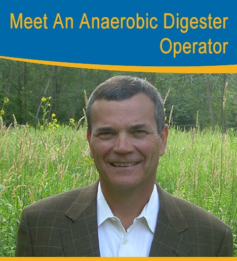 Photo of the anaerobic digester operator, Norman Doll
