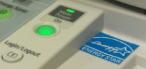 Office Copy Machine with Energy Star logo