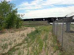 Union Pacific Railroad constructed a rail line embankment in 2004