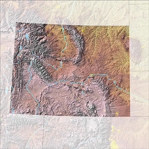 map of Wyoming