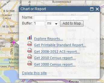Screenshot of zoom to selected location results