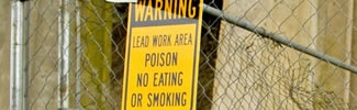 Lead warning sign