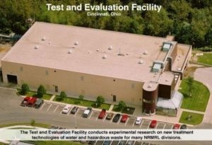 Aerial photo of EPA’s Testing and Evaluation Center in Cincinnati, Ohio.