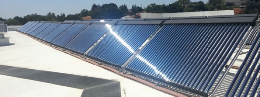 Solar panels on top of Chumash Casino in California