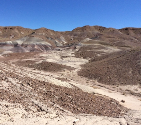 Desert Landscape in Cameron abandoned uranium mines area