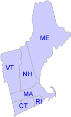 map of US EPA Region 1