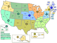 US map of EPA Regions