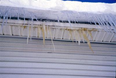 icicles result from warm air