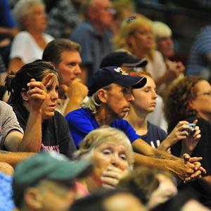 Audience at a public meeting