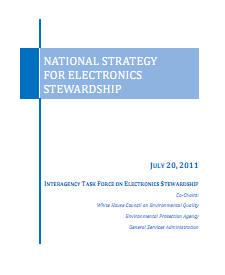 cover of E-waste strategy report