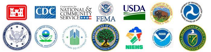 14 Agencies involved in the Urban Waters Partnership - click on image for a detailed partner list