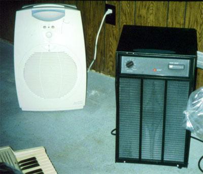 Two examples of dehumidifiers.