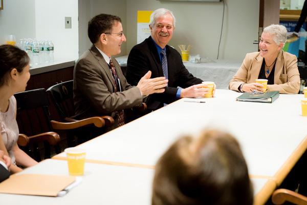 Dr. Alan Woolf and colleagues welcome Administrator McCarthy 