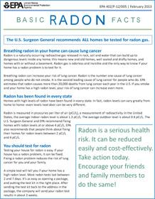 Get the Facts on Radon, NCEH