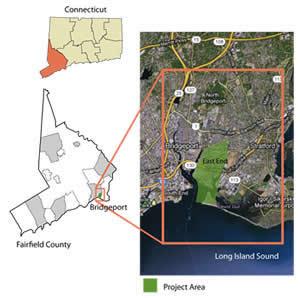 Map showing the North Shore of Staten Island