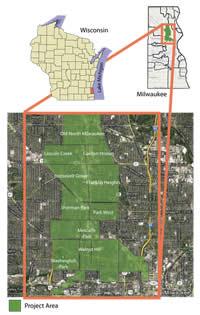 Map showing the 30th Street Corridor