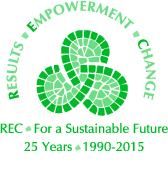 Logo for the 25th Anniversary of the REC