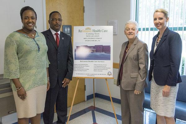 Administrator McCarthy joins, State Representative Mitchell, EPA Regional Administrator Heather McTeer-Toney and South Carolina Department of Health and Environmental Control Director Catherine Heigel at the ReGenesis Health Care center in Spartanburg, So