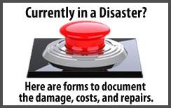 Forms to document the damage, costs, and repairs