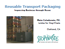 Reusable transport Packaging