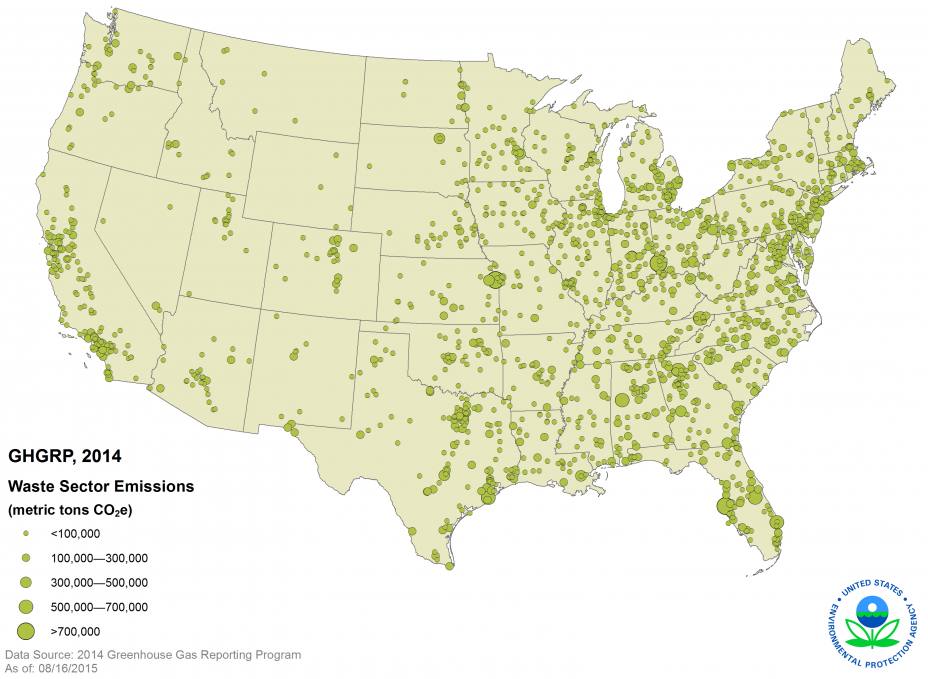 2014 Waste US Map.