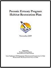 Cover page for Peconic Estuary Program Habitat Restoration Plan - Nov 2009