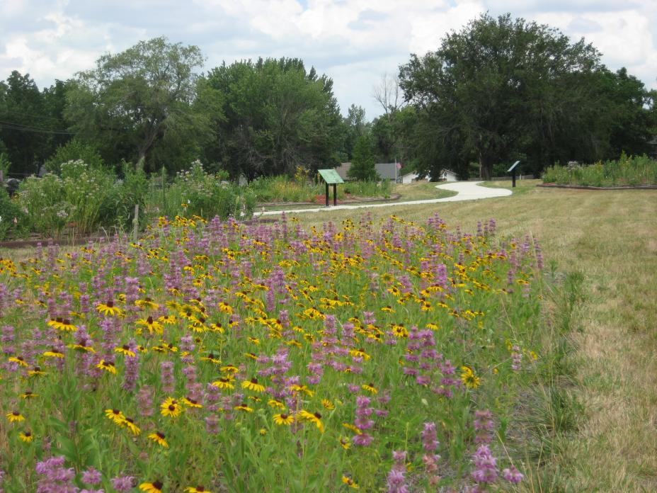 Walking trails and pollinator sanctuary following cleanup at Chemical Commodities, Inc. site.