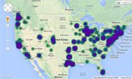 Green Power Use Heat Map