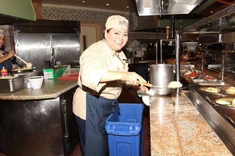 this is picture of a woman in a kitchen at the MGM Resorts CityCenter 