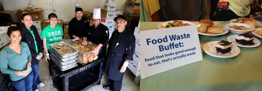 this is two photos from Northern Arizona University about their food recovery efforts