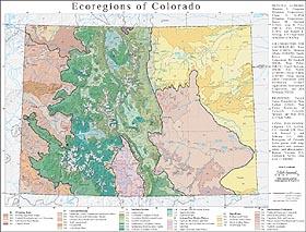 Level III and IV Ecoregions of Colorado--page size