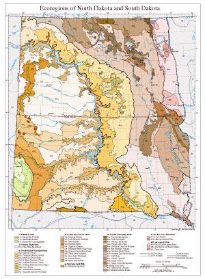 Level III and IV Ecoregions of North Dakota and South Dakota--page size