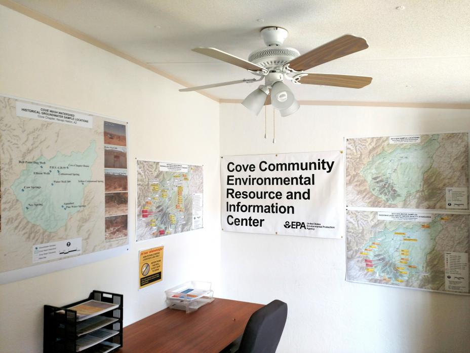 The Environmental Resource Information Center is available to Cove residents next to the Chapter house.