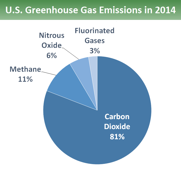 gases in the troposphere