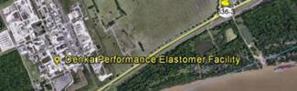 Satellite image of the DPE facility in LaPlace, LA