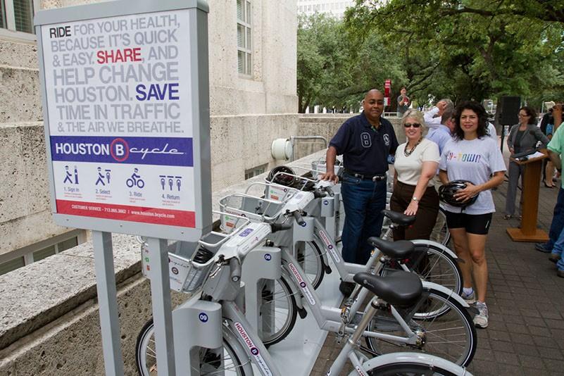 Houston B-Cycle Kick-Off bike station