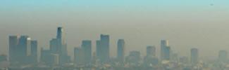 Smog over a city