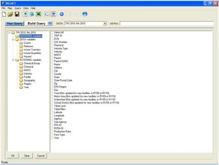 Screenshot of the TRI.NET file structure