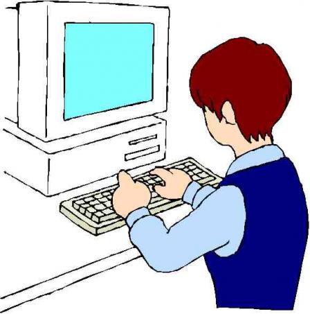 Image of worker at computer