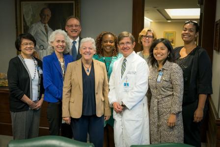 photo of EPA administrator and Tufts staff