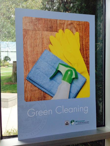 Green Cleaning Event Poster.
