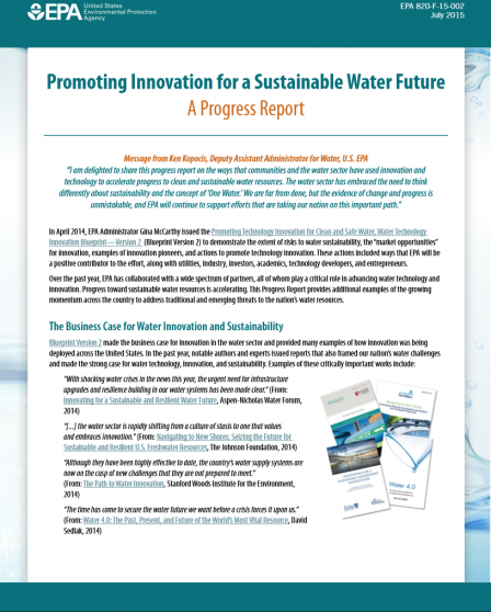 Promoting Innovation Progress Report cover