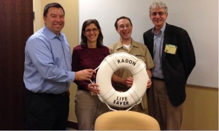 CDC's Tony Neri receives Radon Life Saver Award