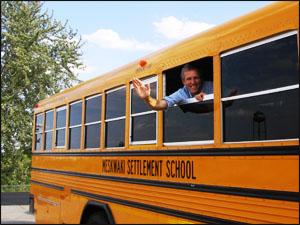 New, cleaner school bus photo