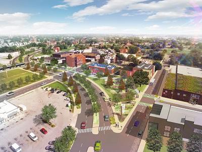 Rendering of Old North St. Louis redevelopment concept