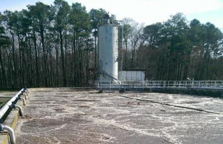 Wastewater treatment plant in Selbyville, Delaware.